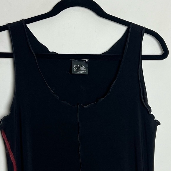 Living Out Loud With MIA Black Artsy Lagenlook Modern Sleeveless Dress Sz S - Picture 7 of 13